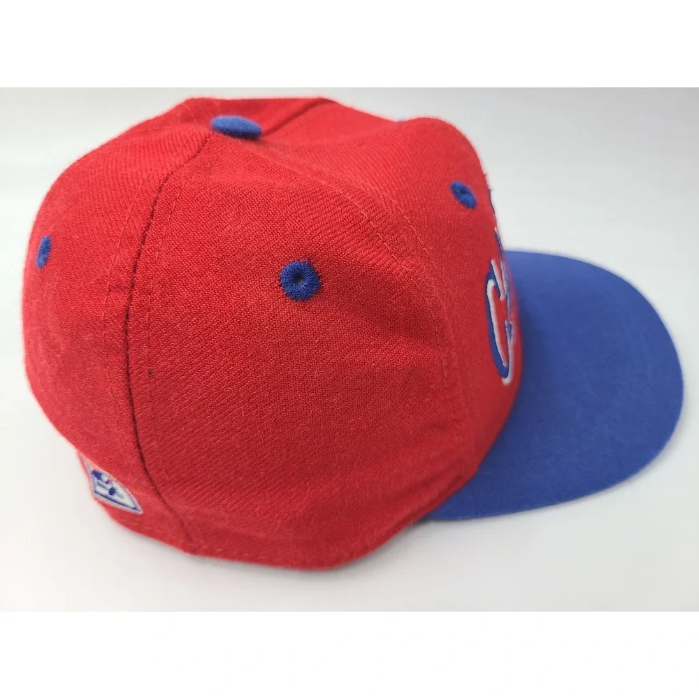 Vintage Washington Capitals The Game Fitted 6 1/2 Hat Cap Youth Boy NHL Red Blue